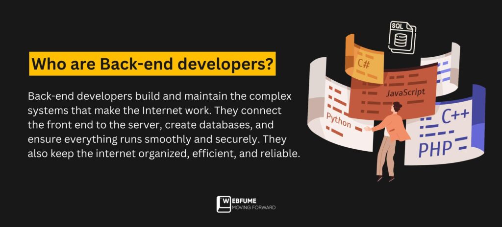 Who are back-end developers?